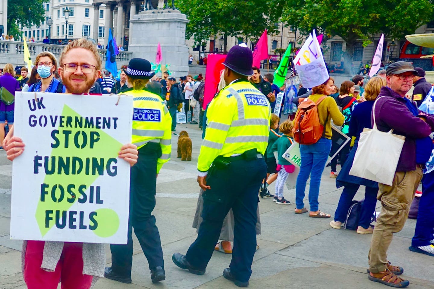 fossil fuel march trafalgar square