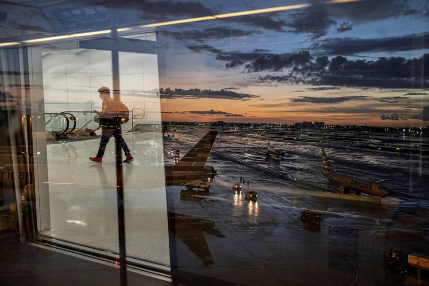a passenger arriving in miami