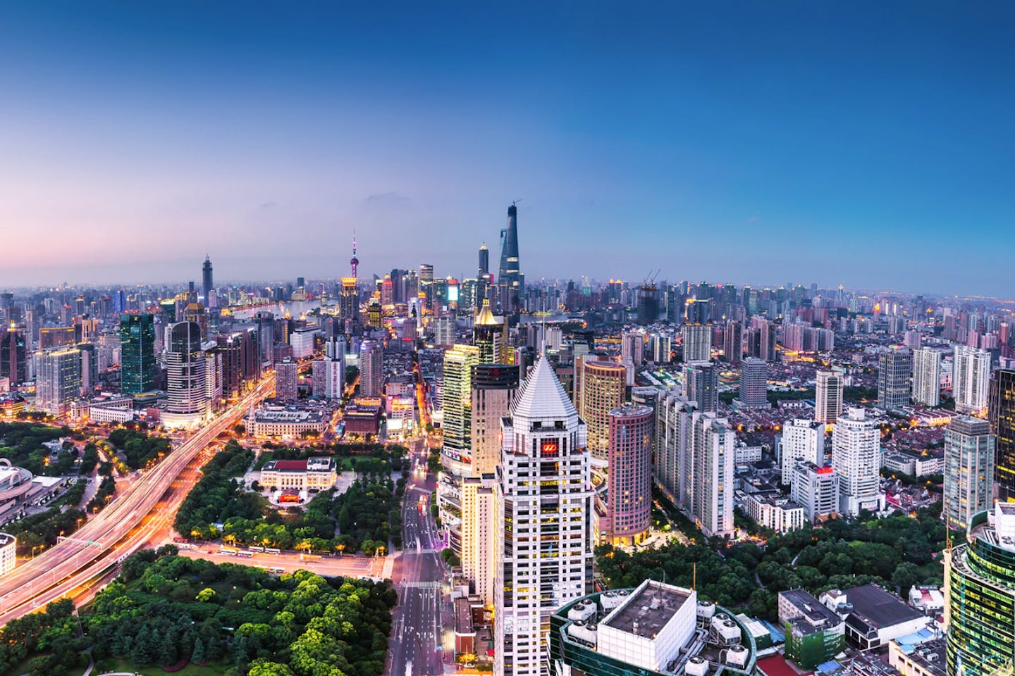 shanghai city skyline