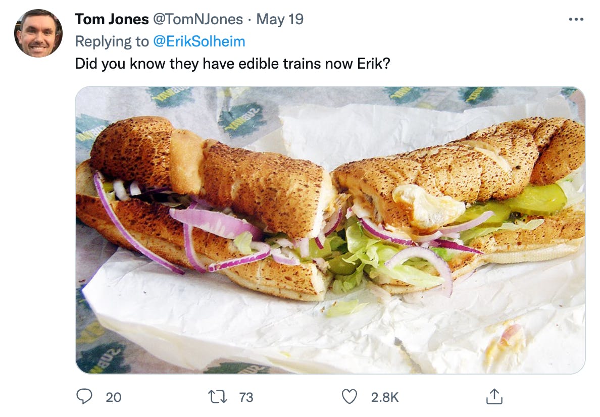 Edible trains