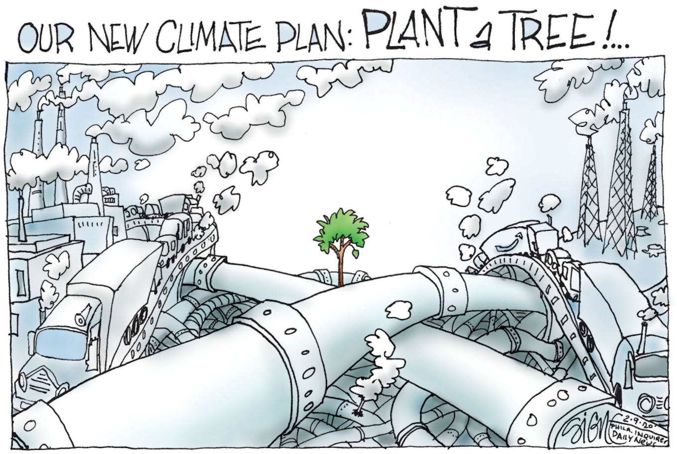 The tree planting climate pledge
