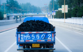 Coal being transported in China