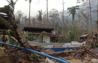 Damage caused by Typhoon Rai