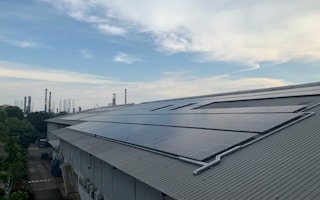 A solar rooftop in Tuas, Singapore