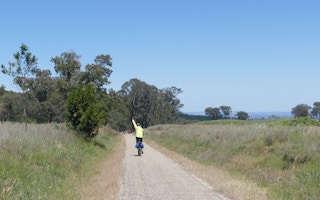 A cyclist in Australia