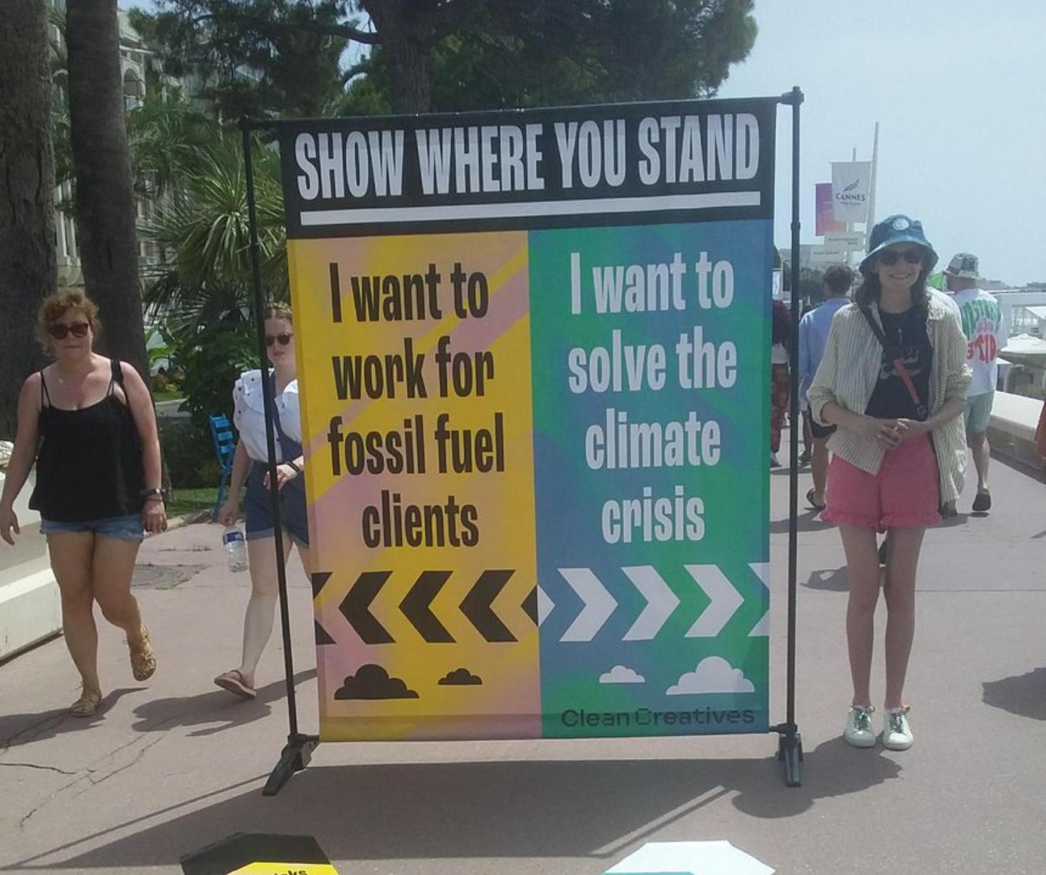 Image: Greenpeace France campaigner Edina Ifticene on Twitter