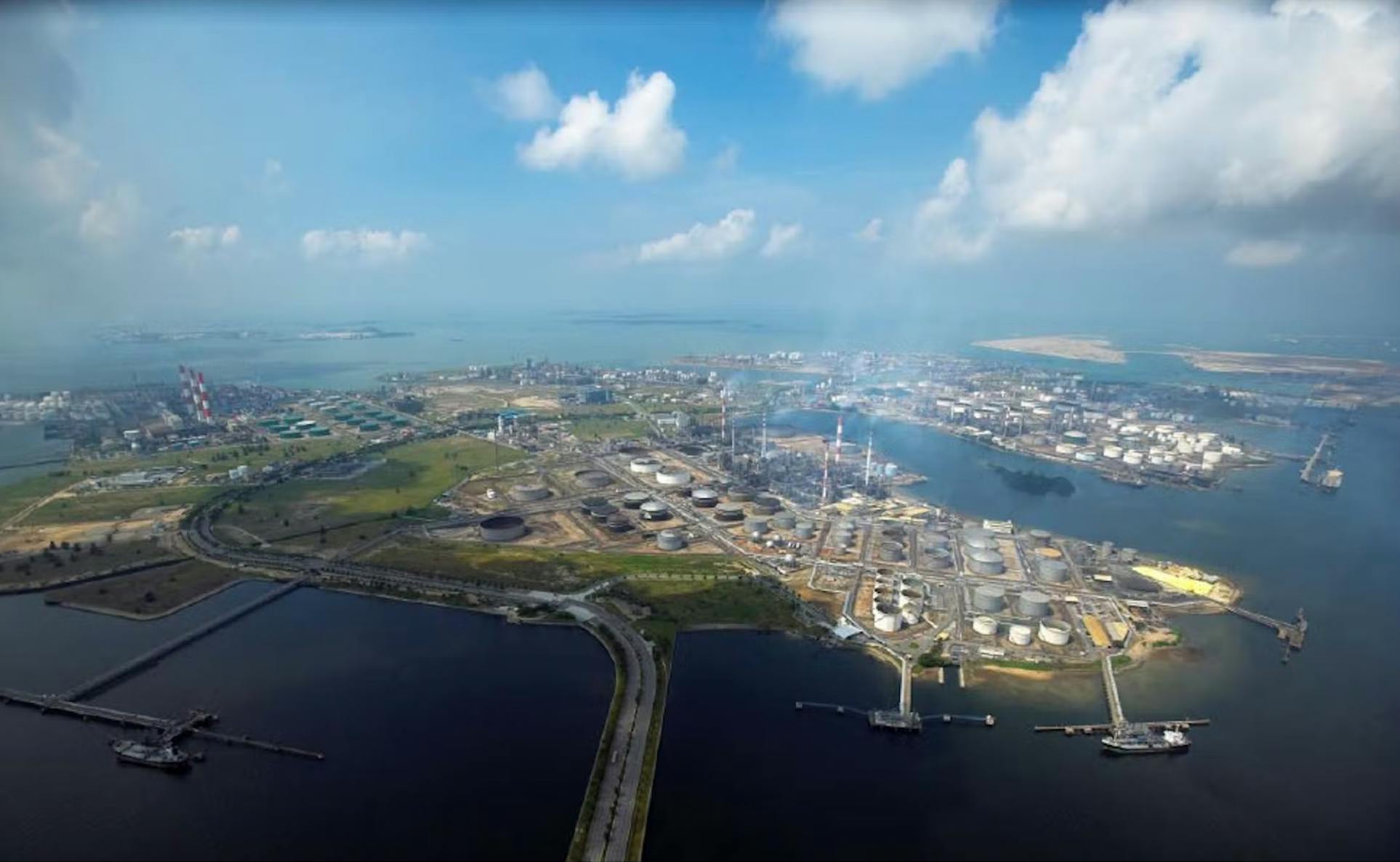 Jurong Island, Singapore's oil refining and chemicals hub