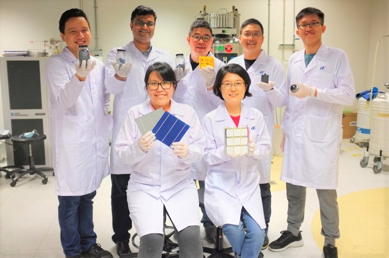 Scientists from NTU who say they can recycle solar panels