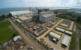 A coal-fired power station owned by Ayala Corporation in South Luzon
