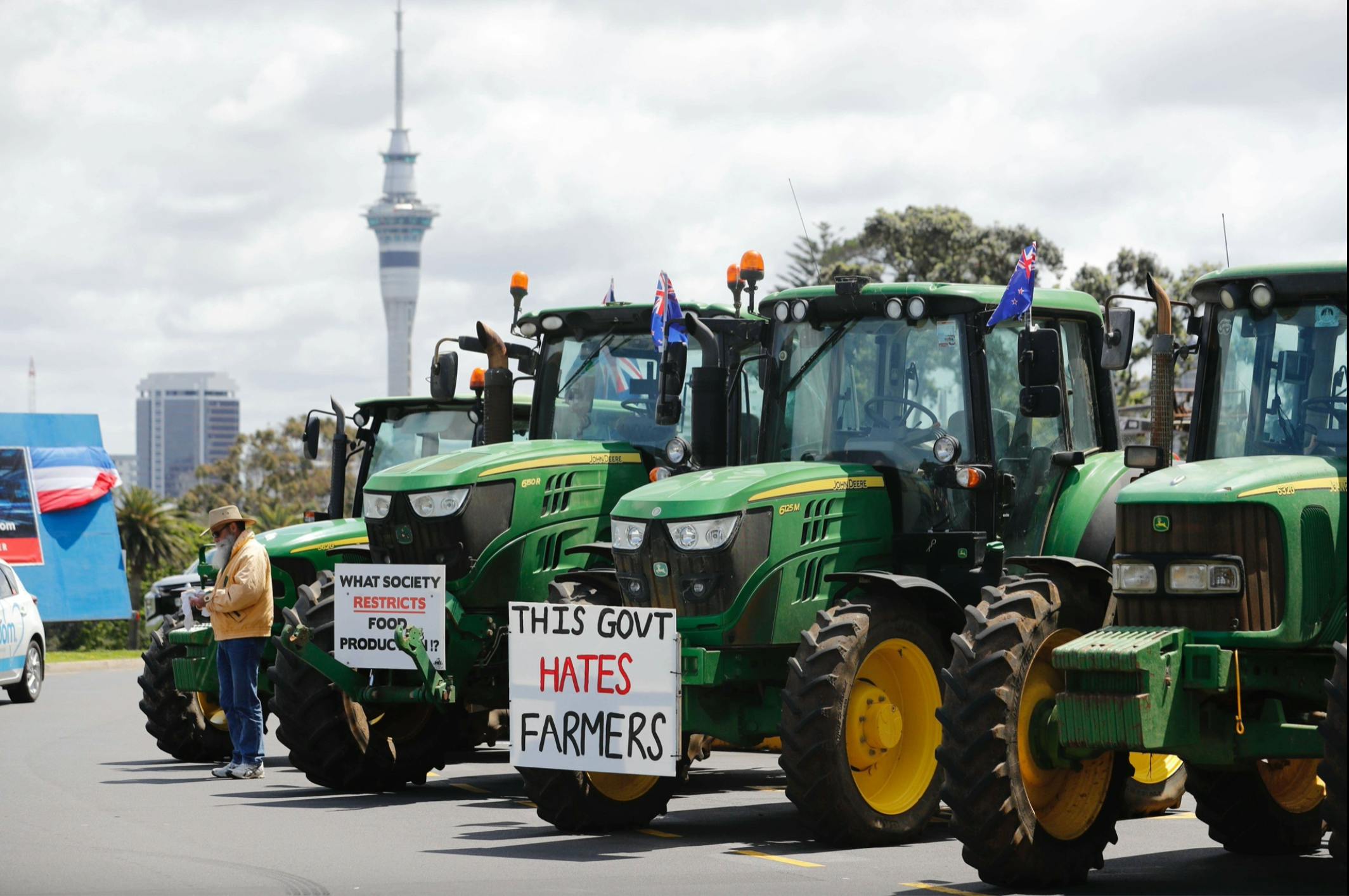 Tractor farmer protest_New Zealand