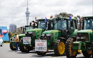 Tractor farmer protest_New Zealand