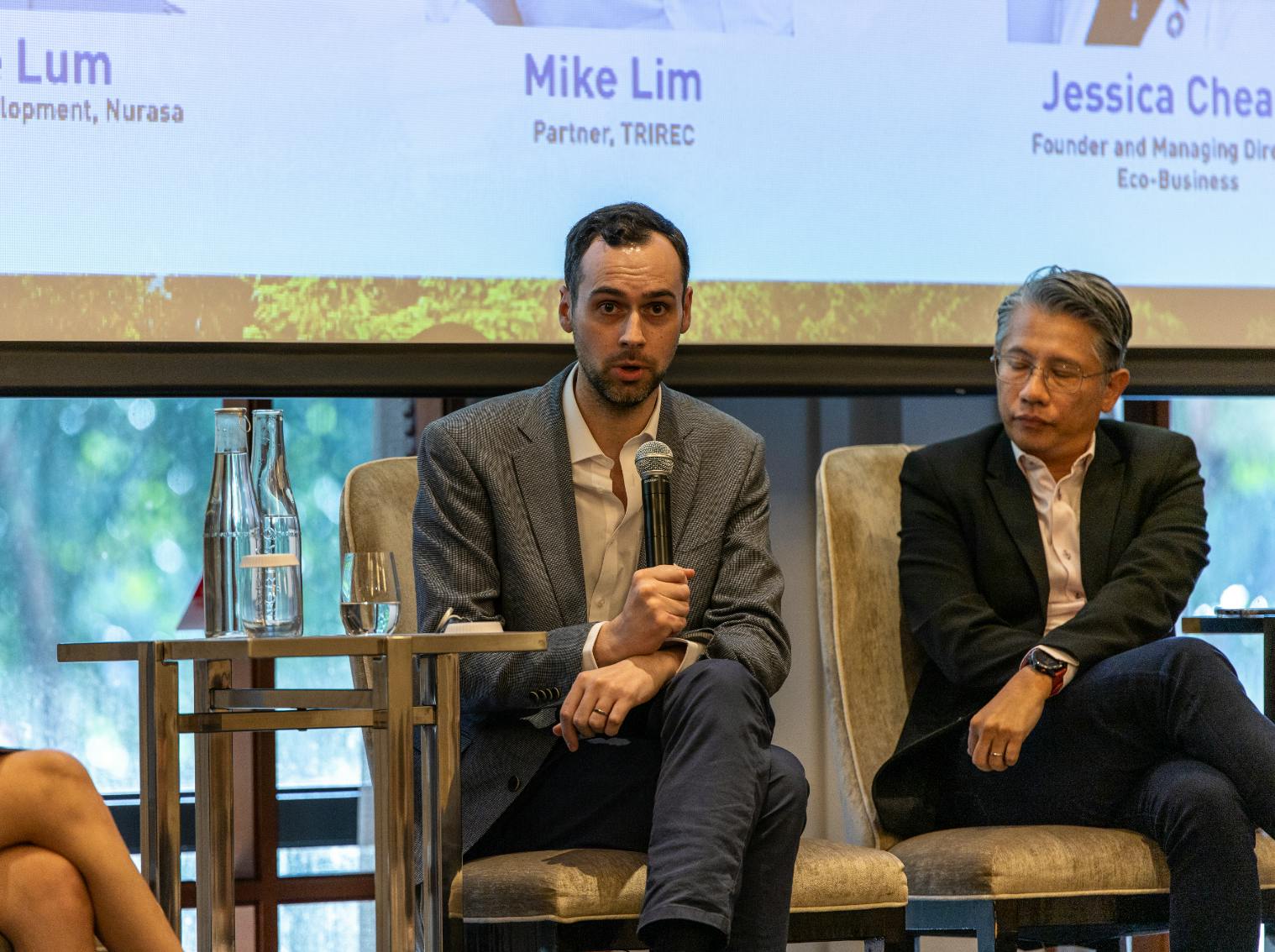 Tom Brzostowski speaking at the Cities:Possibilities Eco-Business event in November 2022