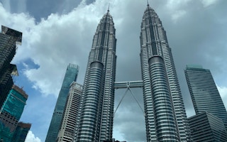 The Petronas Towers in Kuala Lumpur