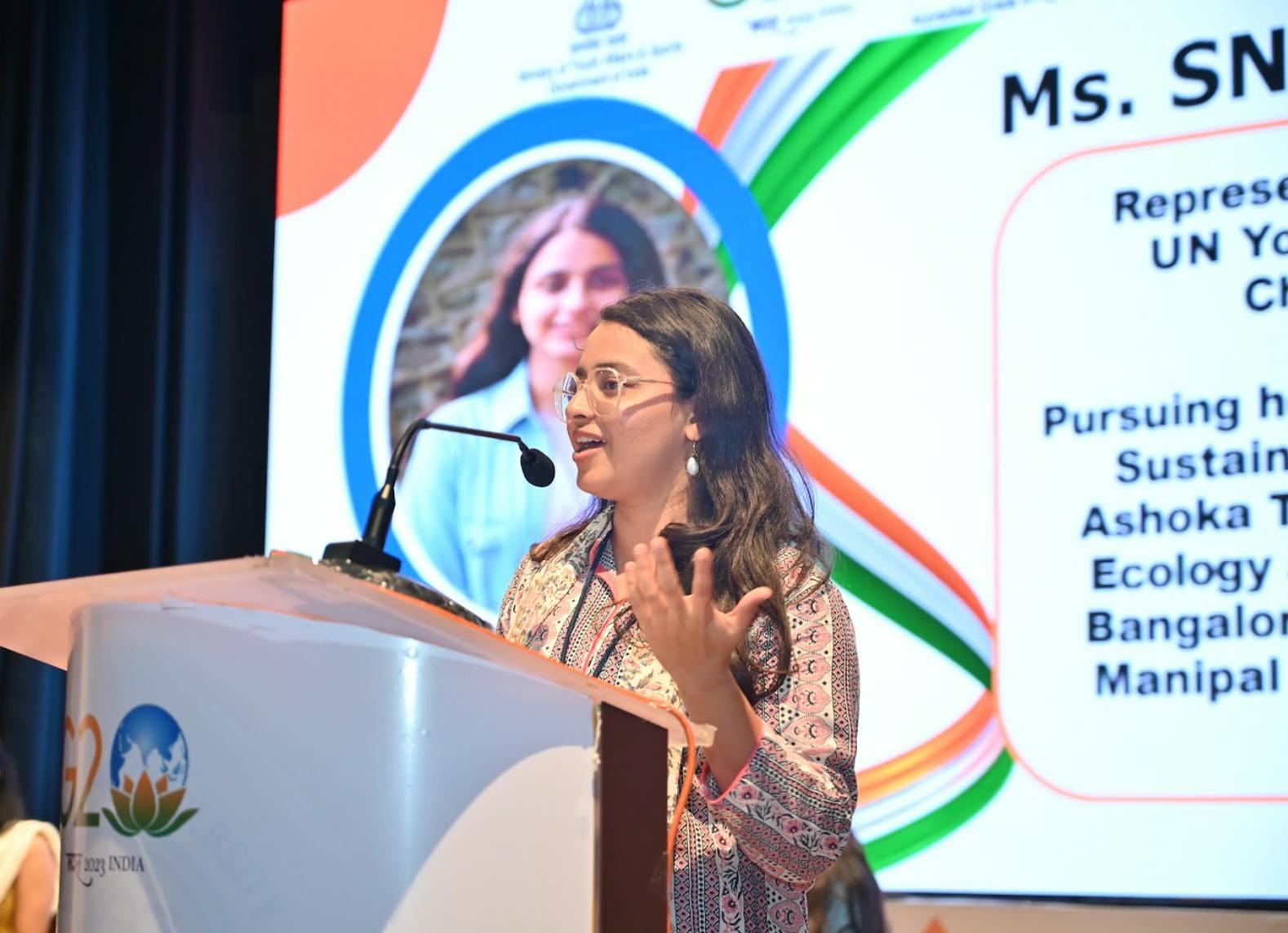 25 year-old Sneha Shahi, a climate activist