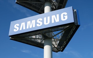 A Samsung billboard