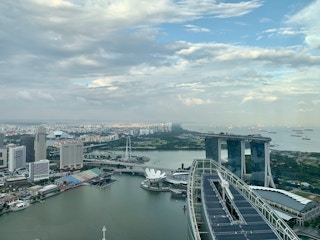 Downtown Singapore, seen from Raffles Place