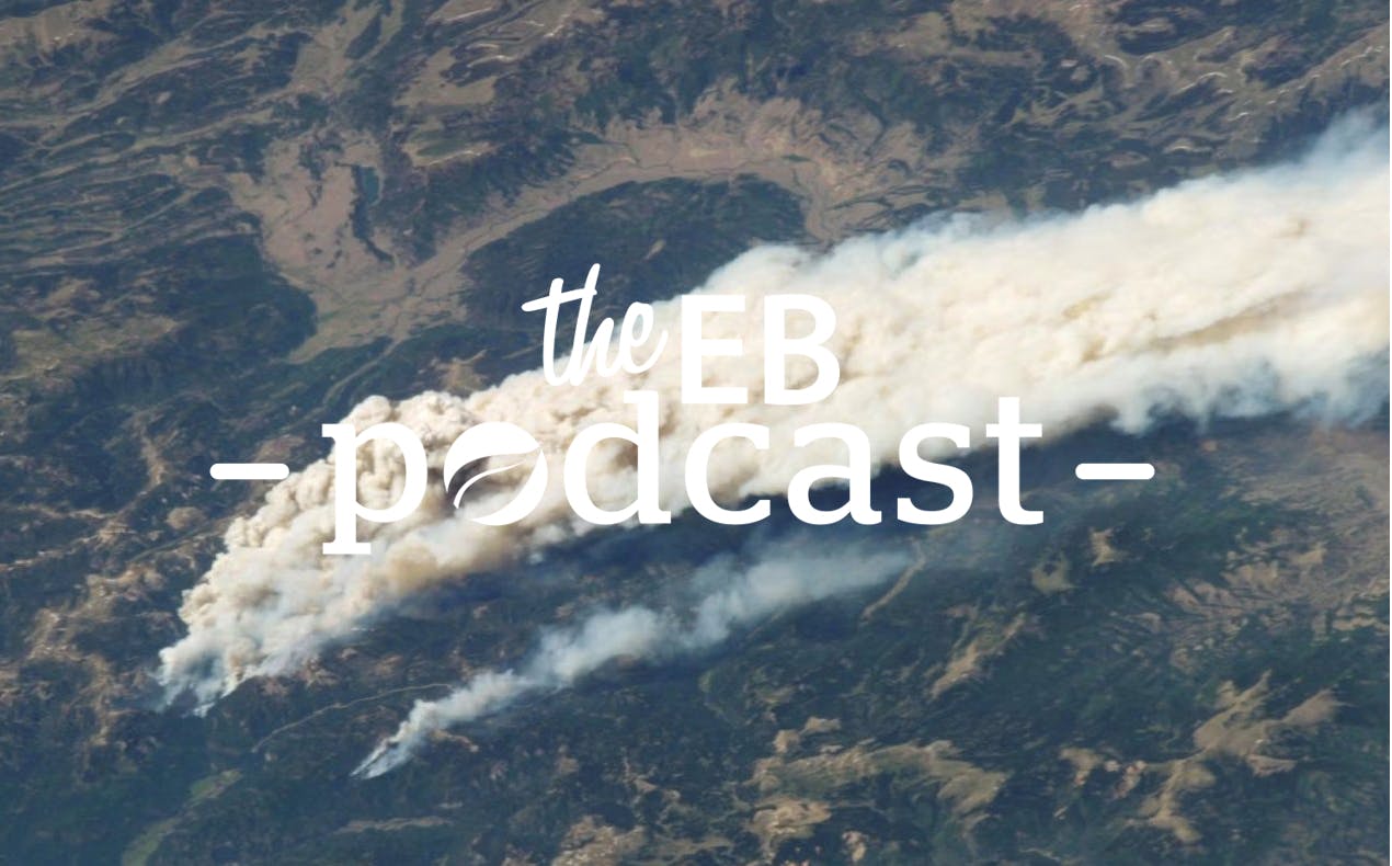 Smoke from burning land in Indonesia