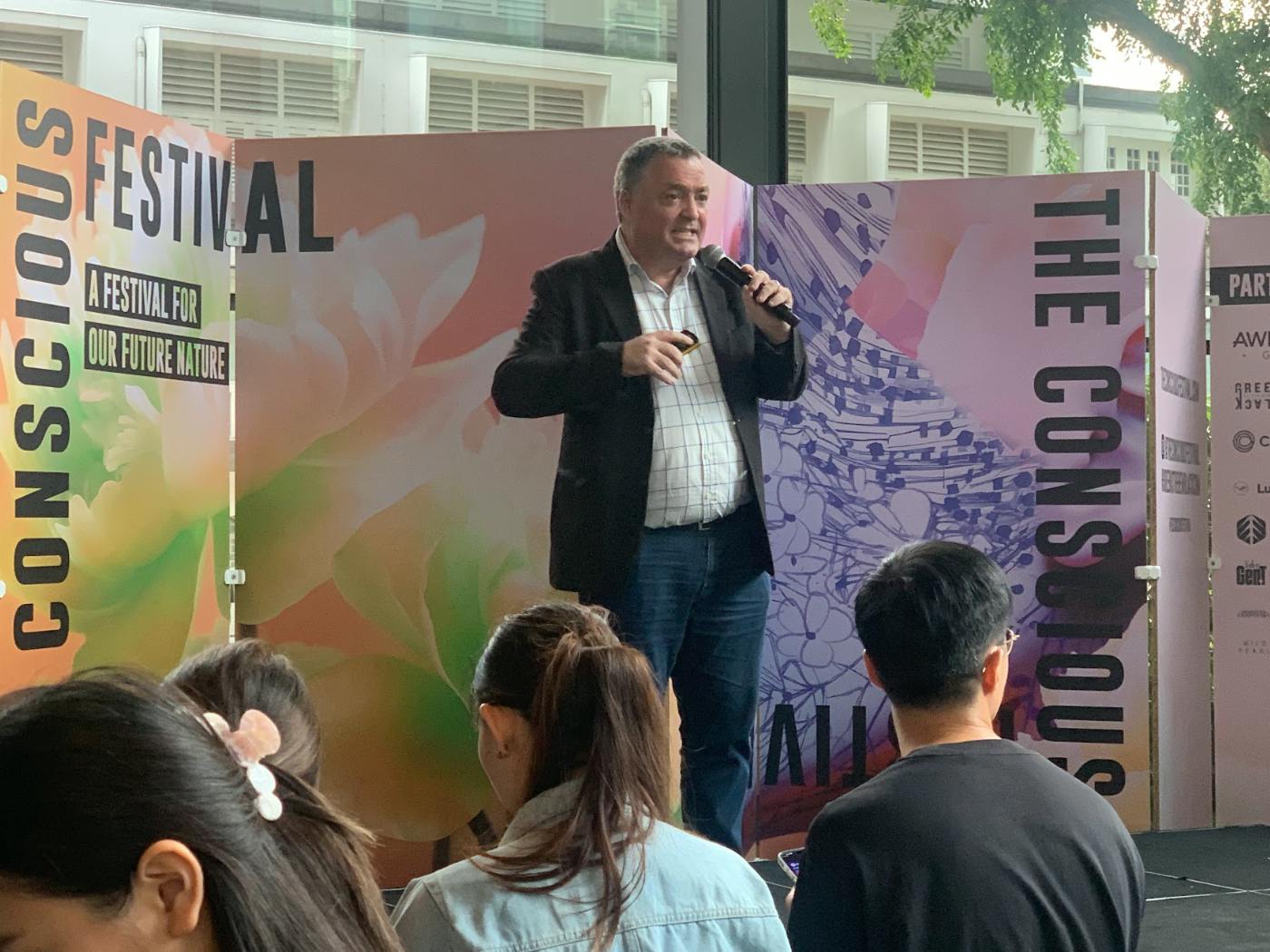 Andy Wilson speaking at The Conscious Festival 2023