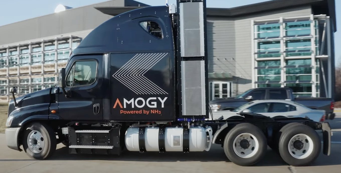 Amogy's ammonia powered semi truck