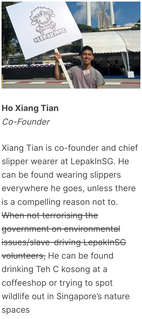 Ho Xiang Tian on LepakInSG.wordpress.com