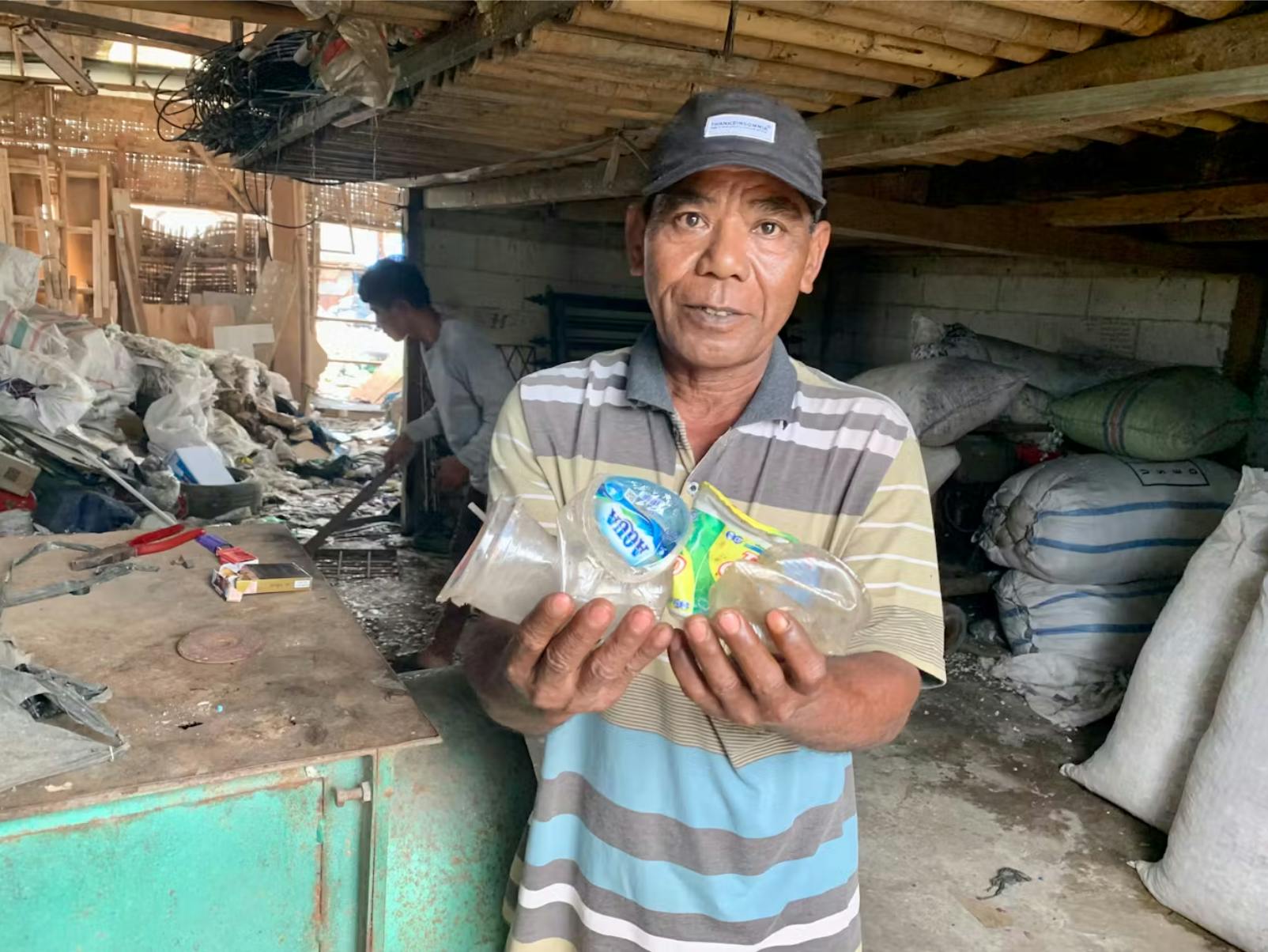 Casnadi, who works Southeast Asia's largest landfill near Jakarta, Indonesia