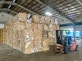Bails of paper await processing at Tay Paper Recycling's facility in Tuas, western Singapiore.