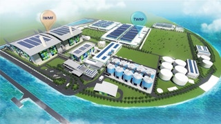 An artist's impression of the Tuas Nexus integrated waste and water treatment facility, the first of its kind in the world.