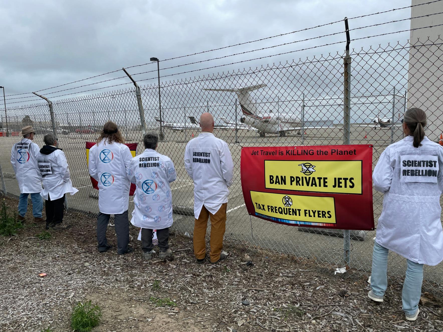 Scientist Rebellion_Aviation greenwash protest