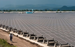 A solar farm in Southeast Asia