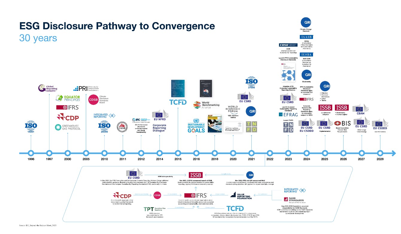 IFC graphic on sustainability disclosures