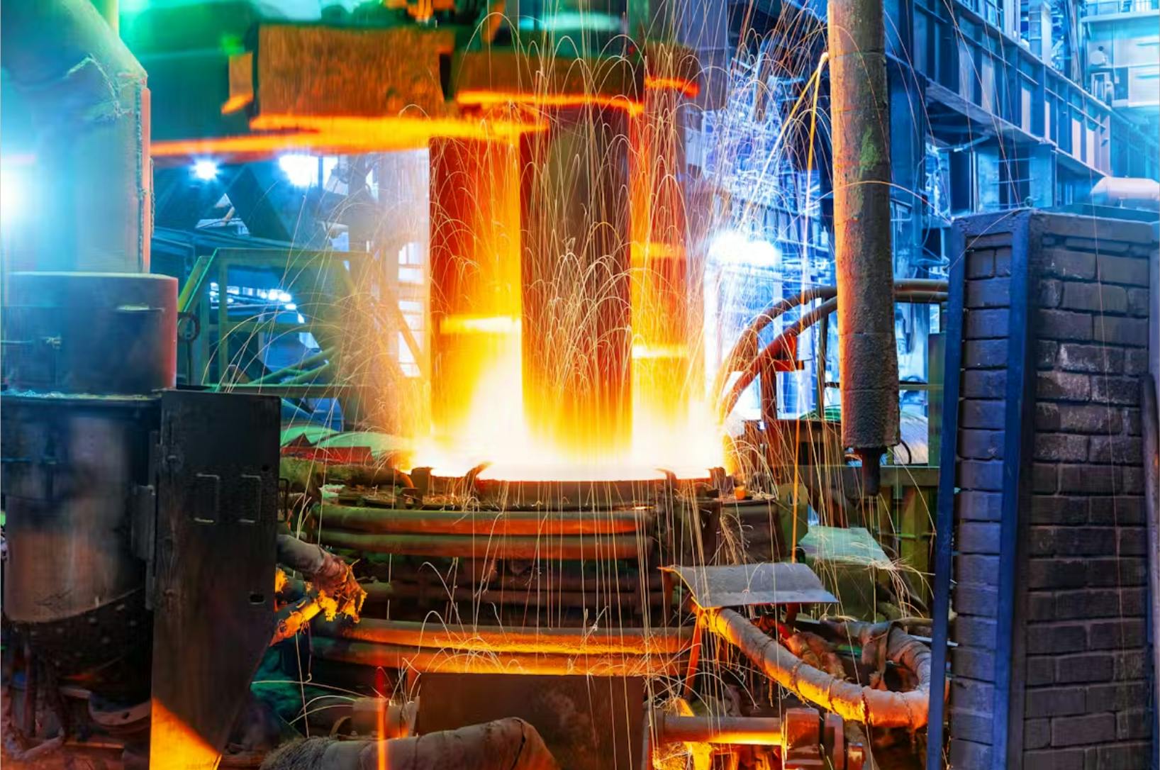 Electric arc furnace technology can produce steel with lower emissions than traditional processes.