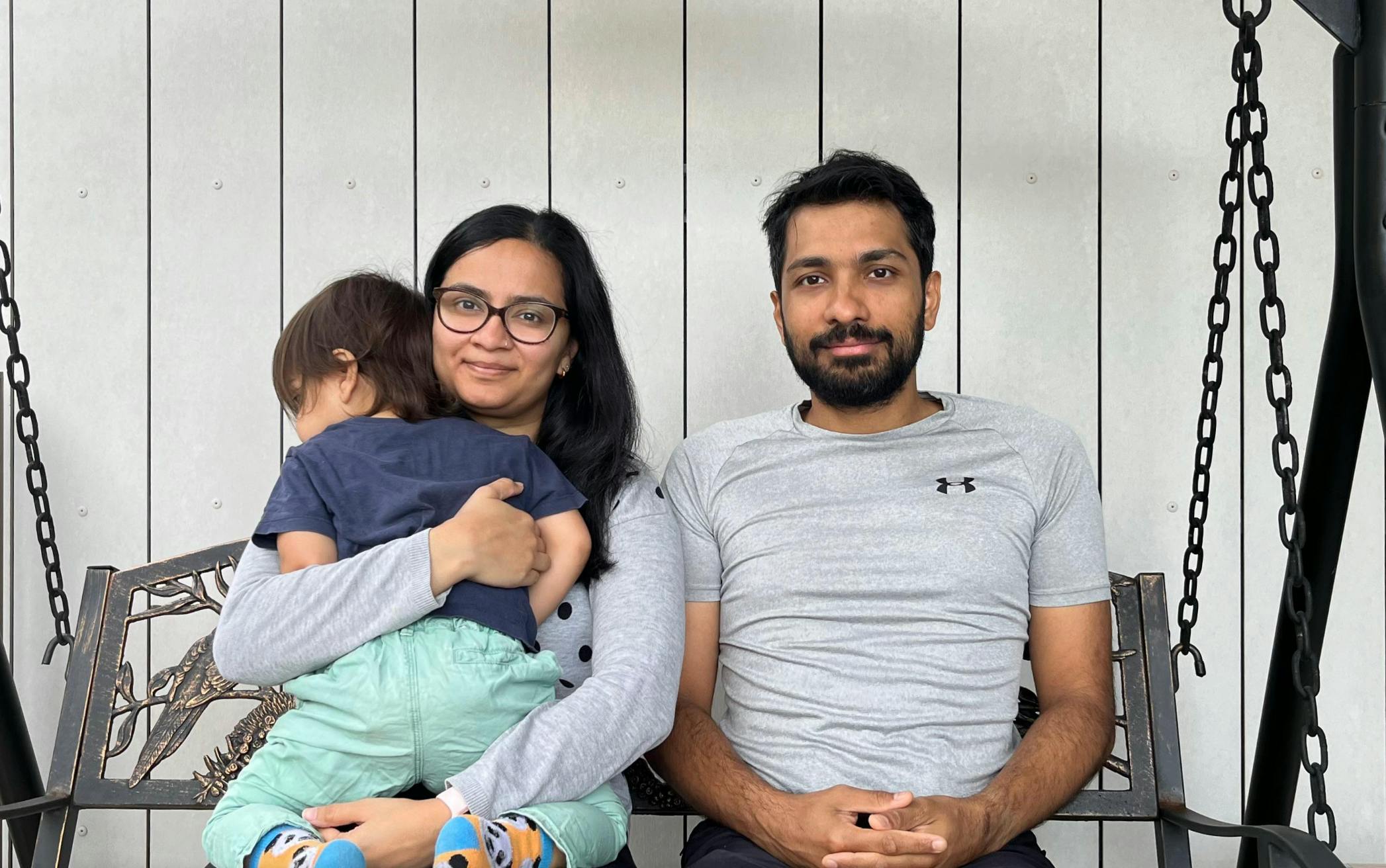 Vaidehi Shah and her husband