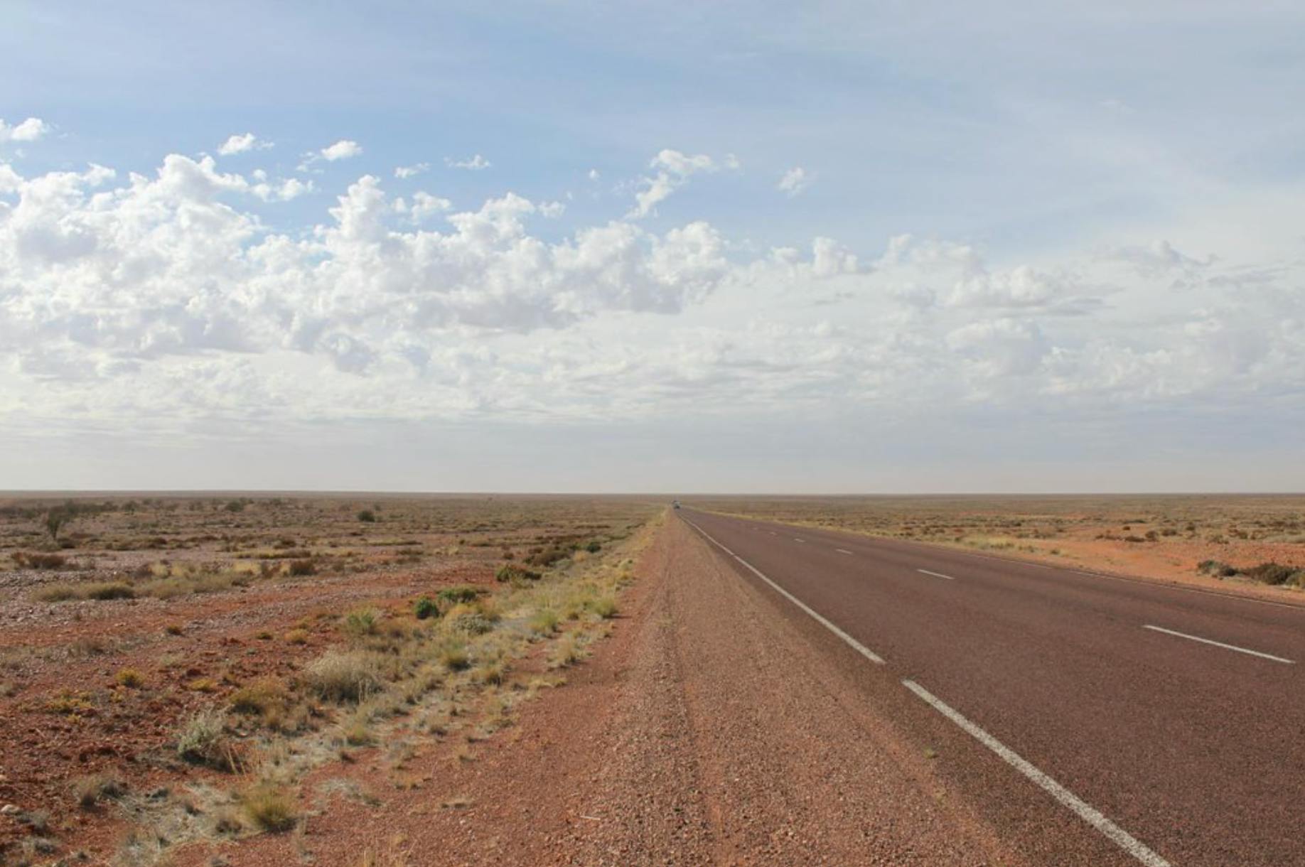 Australia outback and road into the unknown
