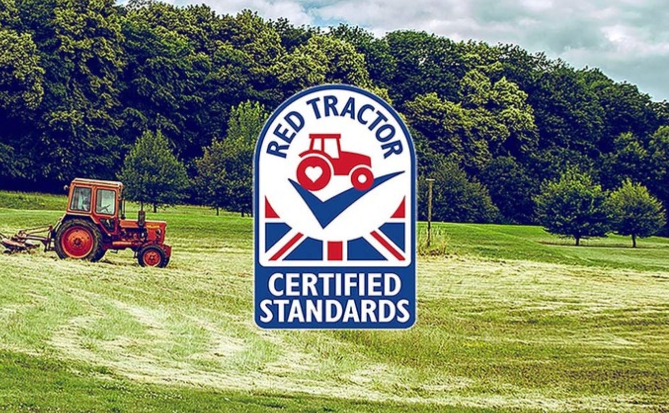Red Tractor logo and advertisement