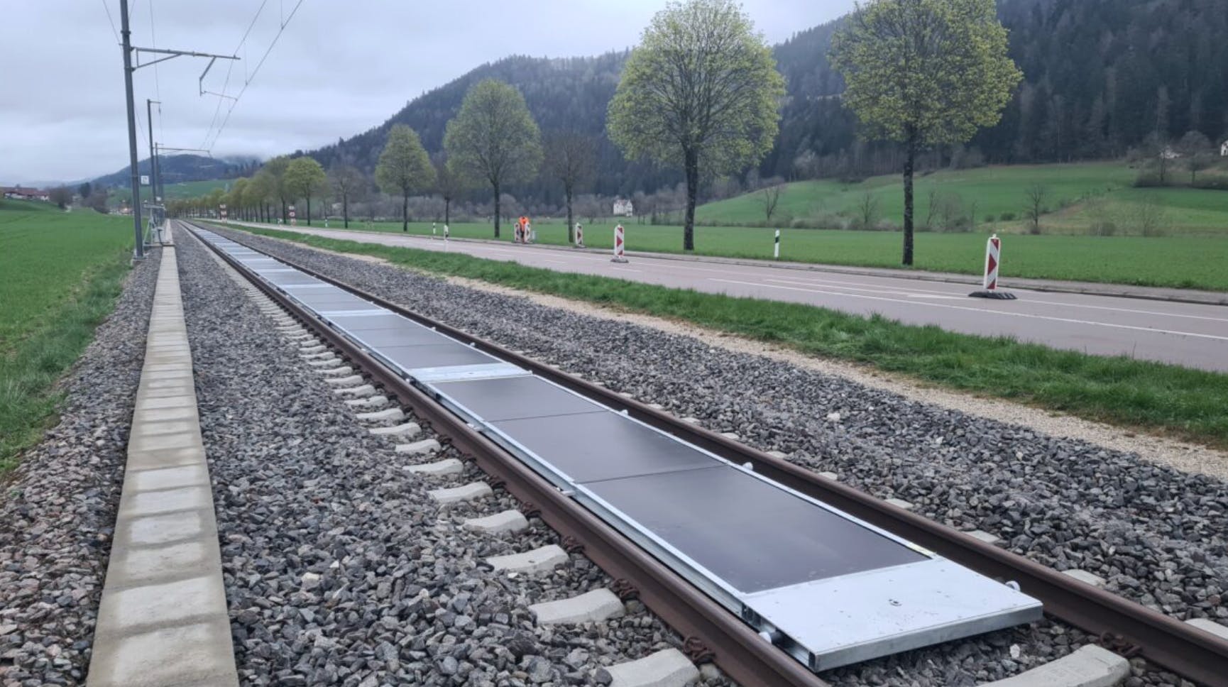 Solar tracks in Switzerland