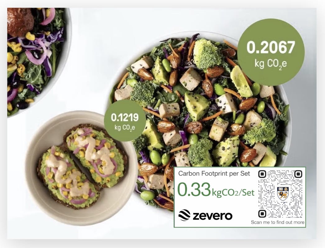 Carbon menu initiative by Zevero