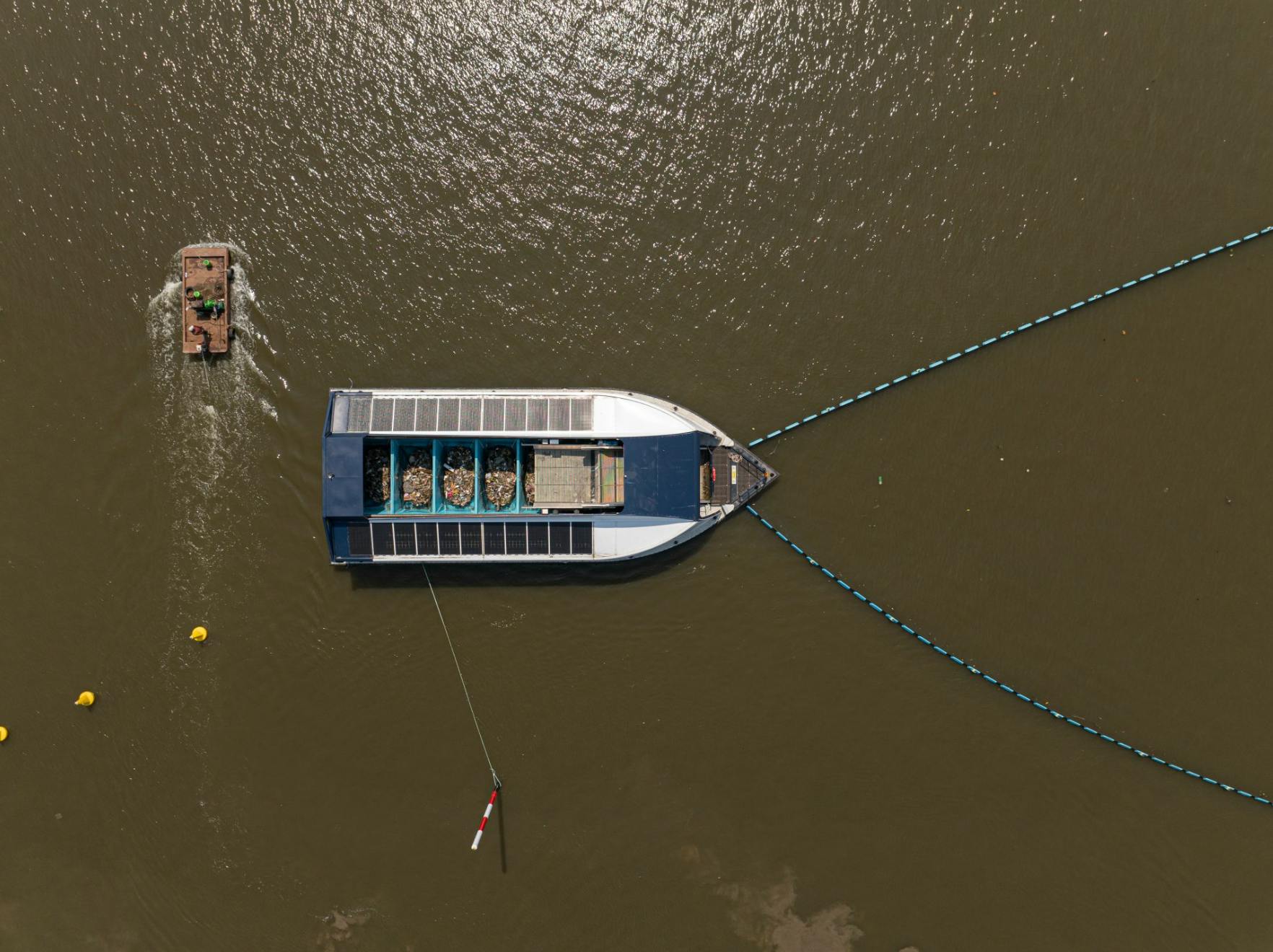 An Interceptor deployed in a river in Bangkok