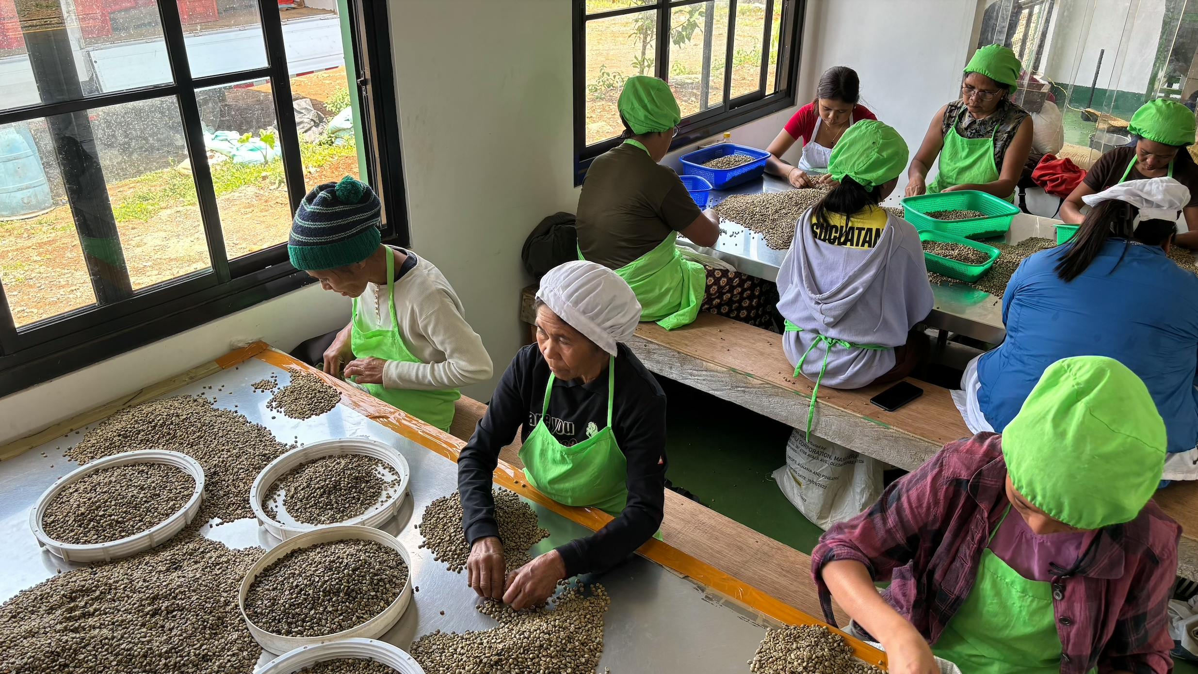 Farmers in a coffee cooperative in Bukidnon