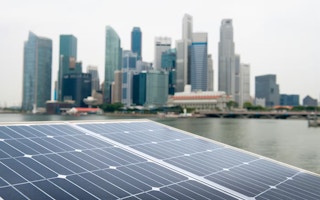 Singapore solar panels city