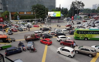 Traffic in Kuala Lumpur, Malaysia