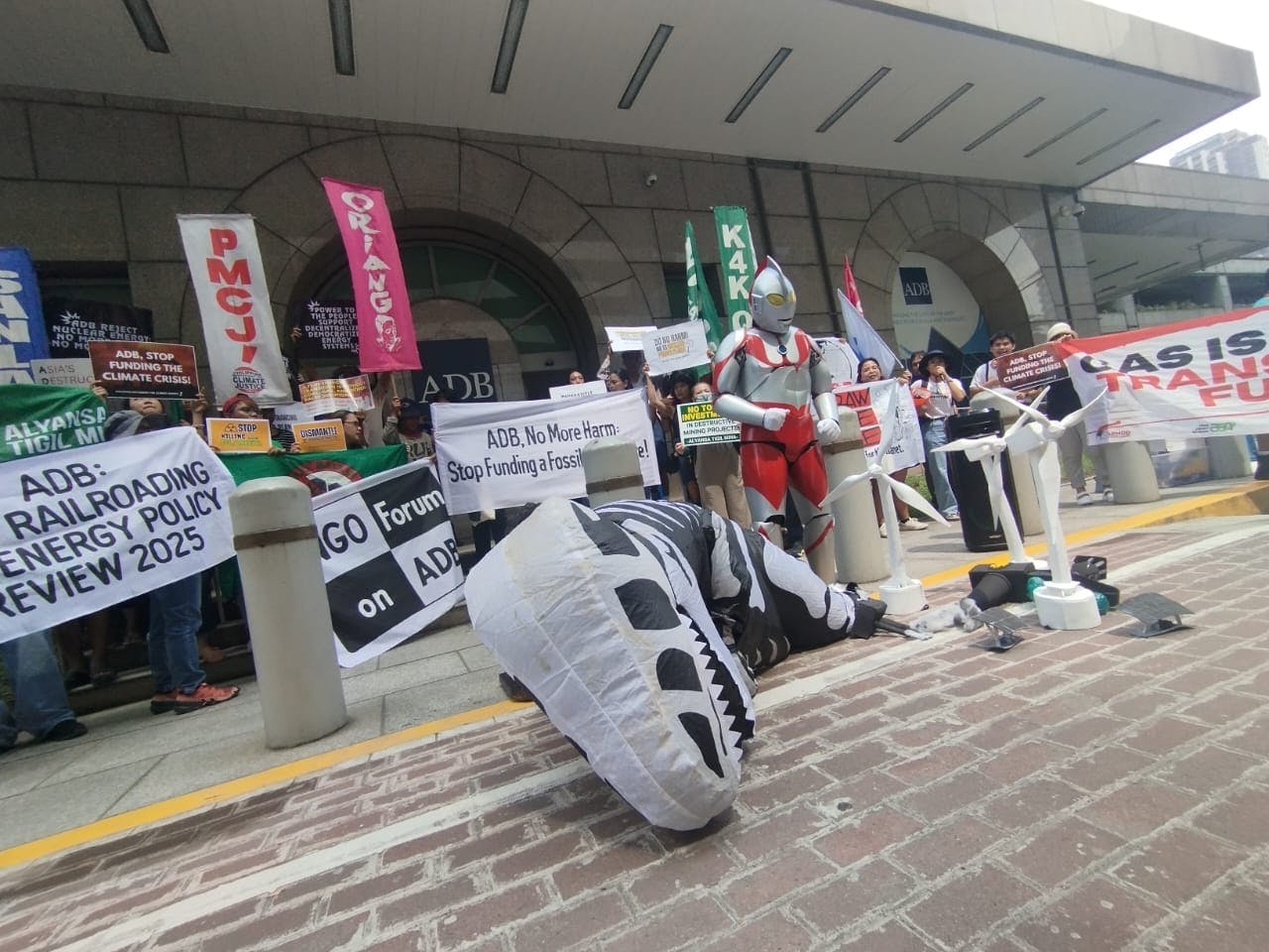 ADB creative protest