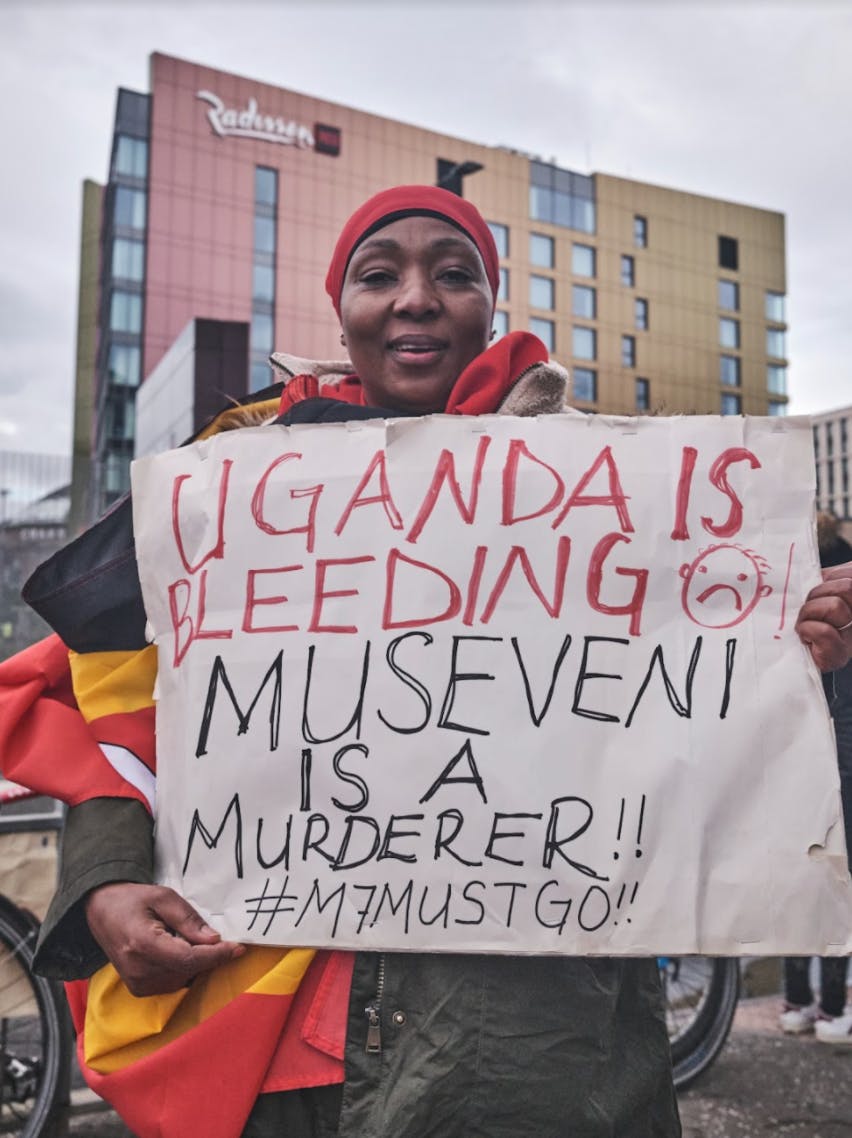 Ugandan protester_COP26