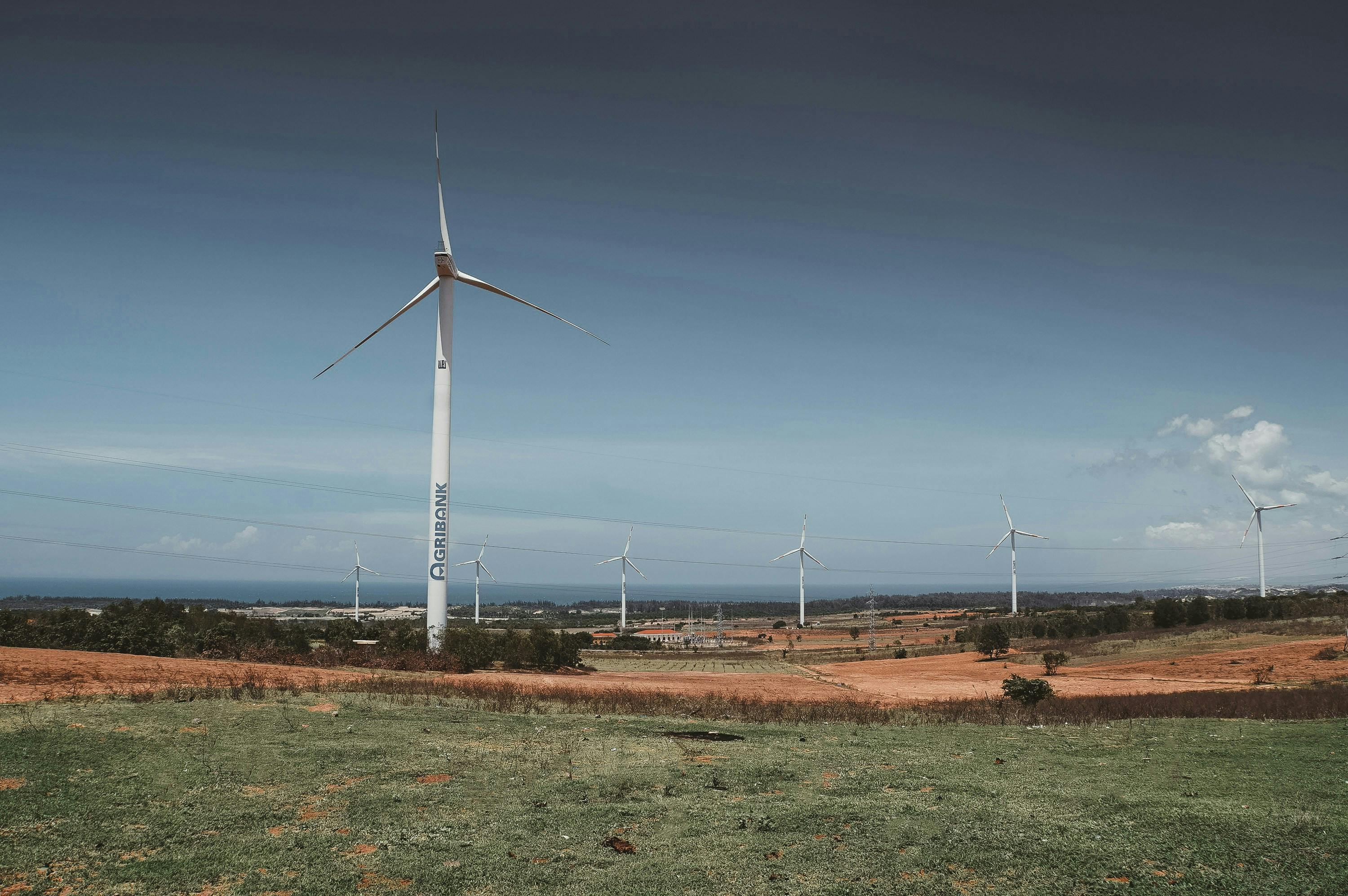 Wind Farms in Bình Thuận Province, Vietnam