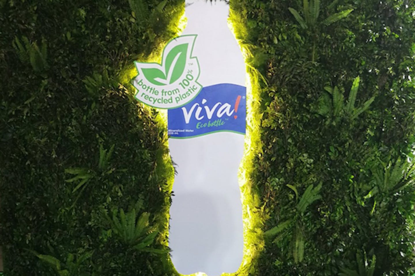 Viva recycled plastic water bottle from Coca-Cola