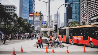 street scene in Jakarta