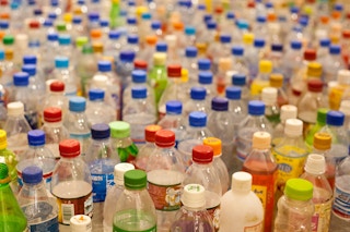A sea of plastic bottles. Image: Tom Page, CC BY-SA 2.0