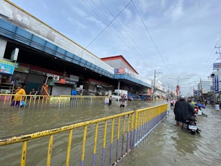 Typhoon Khanun floods Bulacan Philipppines