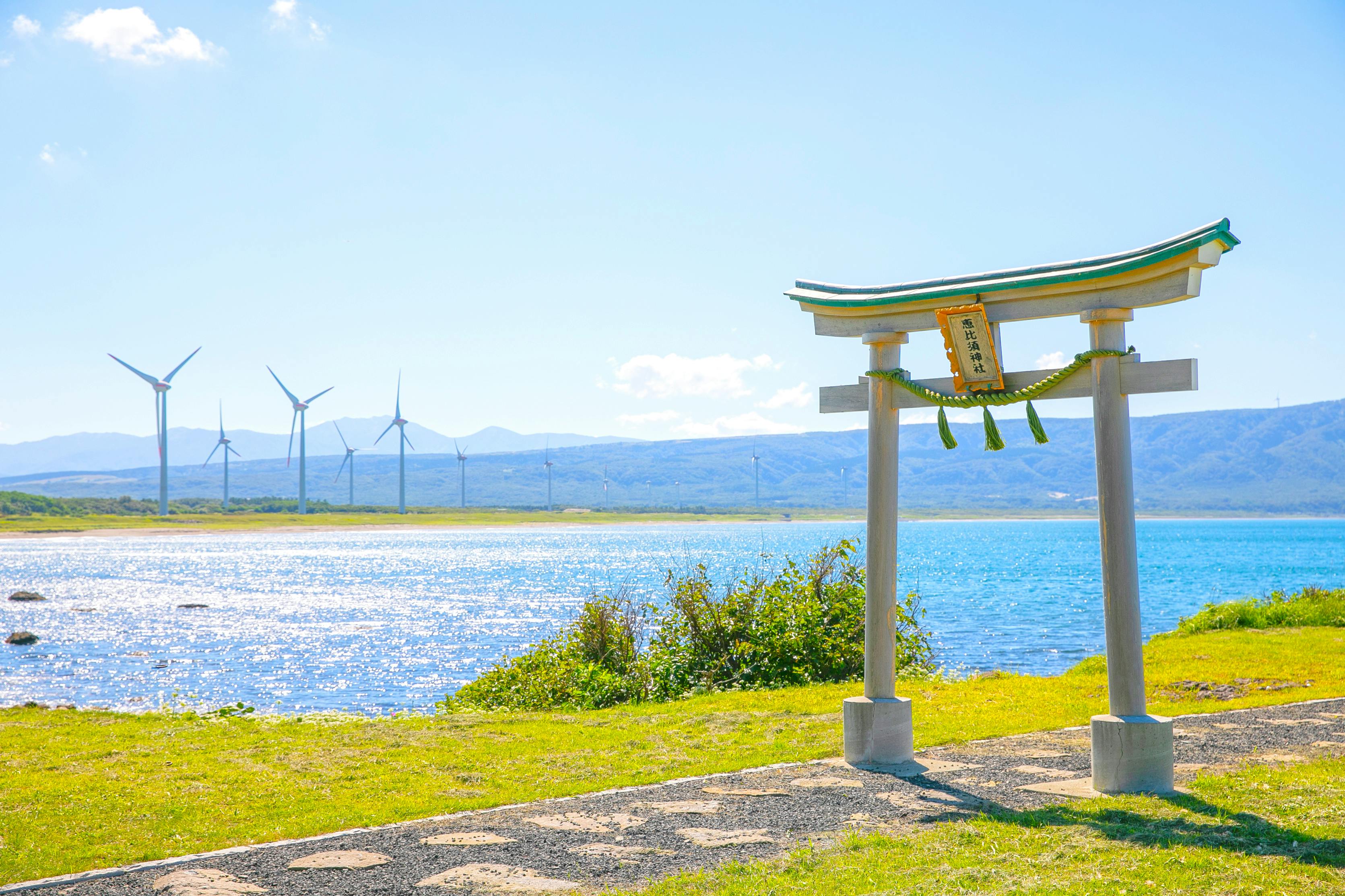 Ebisu Shrine located in the town of Suttsu in Japan's Hokkaido