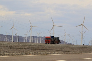 The Dabancheng Wind Farm in China