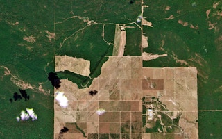 Satellite imagery of logging in Cambodia